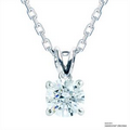 1 Carat White Solitaire Pendant Made with Swarovski Zirconia